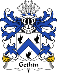 Welsh Coat of Arms for Gethin (a soldier in Normandy in 1430’s)
