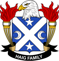 Coat of arms used by the Haig family in the United States of America