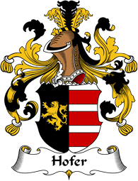 German Wappen Coat of Arms for Hofer