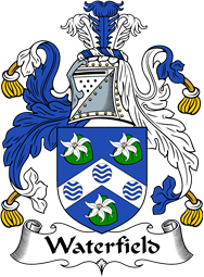 English Coat of Arms for the family Waterfield