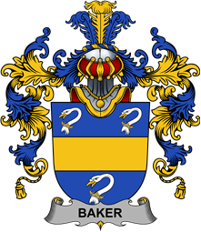 Irish Family Coat of Arms (v.25b) Baker