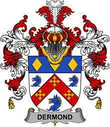 Irish Family Coat of Arms (v.25b) Dermond or O
