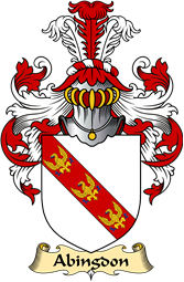 English Coat of Arms (v.23) for the family Abingdon or Abington