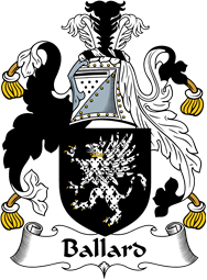English Coat of Arms for the family Ballard