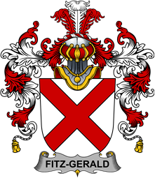 Irish Family Coat of Arms (v.25b) Fitz-Gerald
