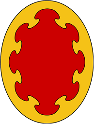 Oval Shield-Bordure Nebulee