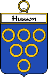 French Coat of Arms Badge for Husson