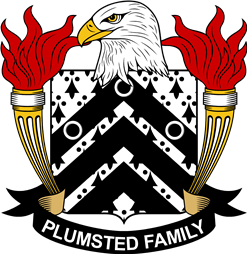 Coat of arms used by the Plumsted family in the United States of America