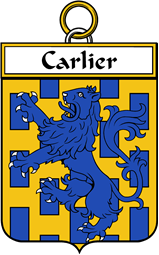 French Coat of Arms Badge for Carlier