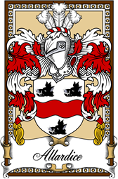 Scottish Coat of Arms Bookplate for Allardice