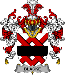 Irish Family Coat of Arms (v.25b) Blacke