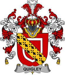 Irish Family Coat of Arms (v.25b) Quigley or O