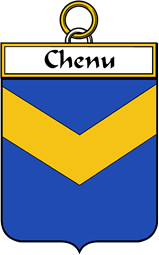 French Coat of Arms Badge for Chenu