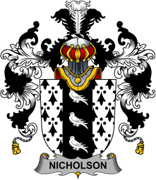 Irish Family Coat of Arms (v.25b) Nicholson