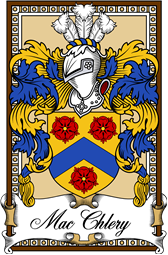 Scottish Coat of Arms Bookplate for MacChlery