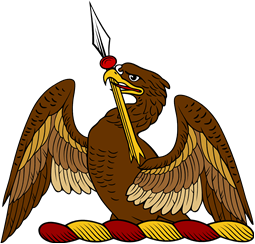 Demi Eagle Holding Broken Lance or Spear