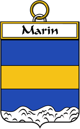French Coat of Arms Badge for Marin