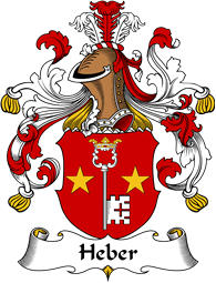 German Wappen Coat of Arms for Heber