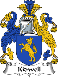 English Coat of Arms for the family Kidwell (Wales)