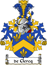 Dutch Coat of Arms for de Clercq