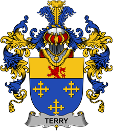 Irish Family Coat of Arms (v.25b) Terry