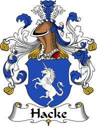 German Wappen Coat of Arms for Hacke
