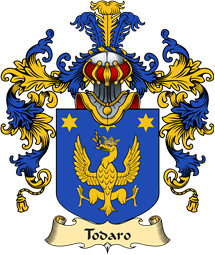 Italian Family Coat of Arms (v.25a) Todaro