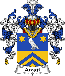 Italian Family Coat of Arms (v.25b) Amati
