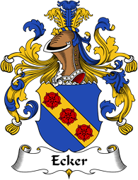 German Wappen Coat of Arms for Ecker