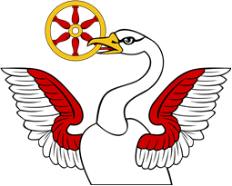Demi Swan Disp Holding Wheel
