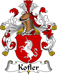 German Wappen Coat of Arms for Kofler