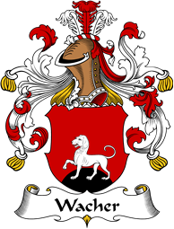 German Wappen Coat of Arms for Wacher