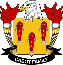 Coat of arms used by the Cabot family in the United States of America