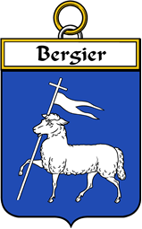 French Coat of Arms Badge for Bergier