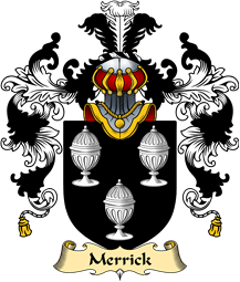 Welsh Family Coat of Arms (v.25) Merrick (Rhys ap Meurig, of Glamorgan)