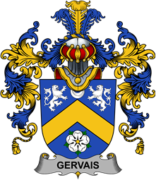 Irish Family Coat of Arms (v.25b) Gervais