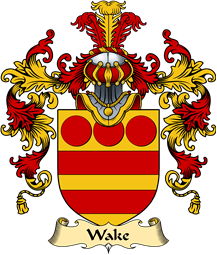 English Family Coat of Arms (v.25) Wake