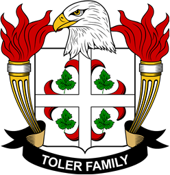 Coat of arms used by the Toler family in the United States of America