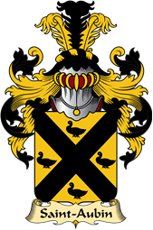 French Family Coat of Arms (v.23) for Saint-Aubin