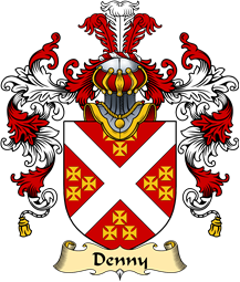 English Family Coat of Arms (v.25) Denny