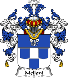 Italian Family Coat of Arms (v.25b) Melloni