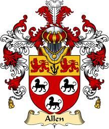 Irish Family Coat of Arms (v.25a) Allen