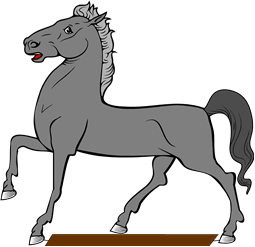 Horse Passant Spancelled