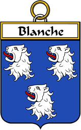 French Coat of Arms Badge for Blanche