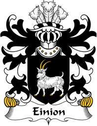 Welsh Coat of Arms for Einion (AP CELYNIN -of Llwydiarth)