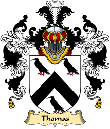 Welsh Family Coat of Arms (v.25) Thomas (AP GRUFFUDD AP NICOLAS)