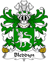 Welsh Coat of Arms for Bleddyn (AP MAENYRCH)