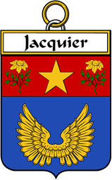 French Coat of Arms Badge for Jacquier