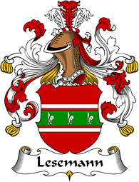 German Wappen Coat of Arms for Lesemann