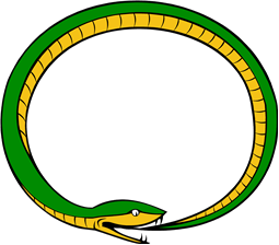 Serpent Reversed Embowed Biting His Tail